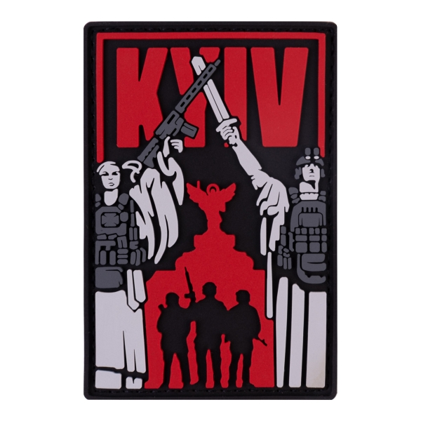 PVC patch (chevron) "Kyiv-Vilny" red