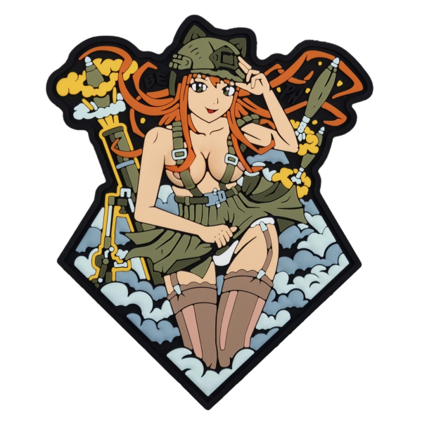 PVC Patch (chevron) "Anime Girl"