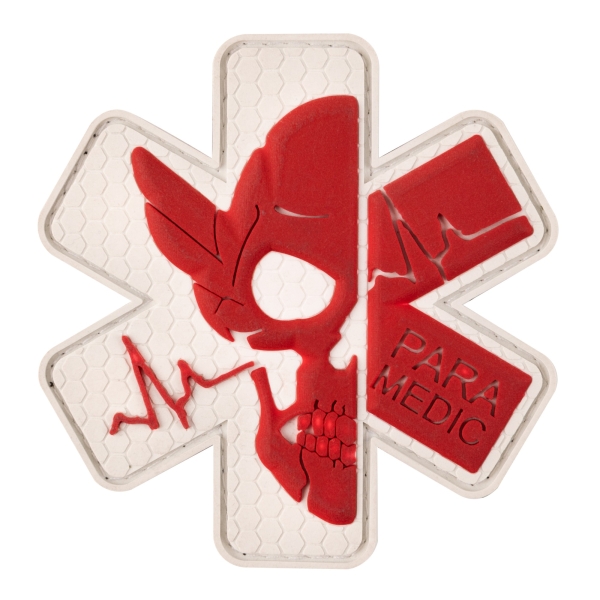 PVC patch (chevron) "Paramedic" red