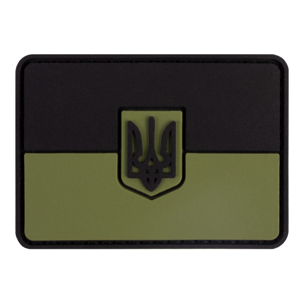ПВХ патч (шеврон) "Флаг" олива