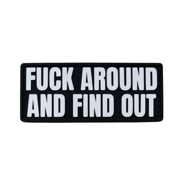 PVC patch (chevron) “F*CK AROUND AND FIND OUT”