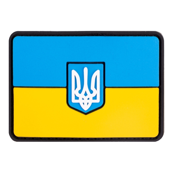 ПВХ патч (шеврон) "Флаг" желто-голубой