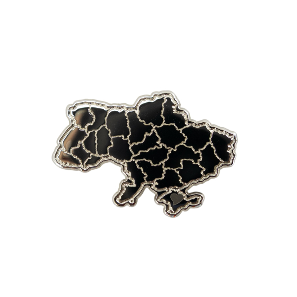 Пін «Мапа України» нікель