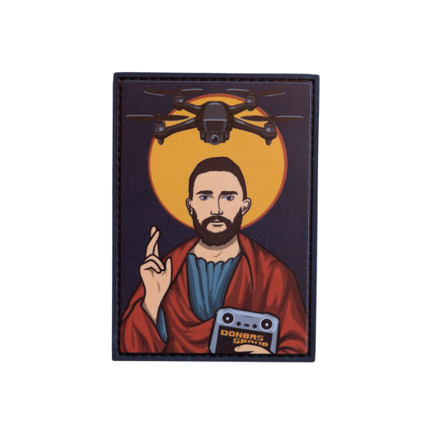 ПВХ Патч (шеврон) «Покровитель DJI с нимбом»