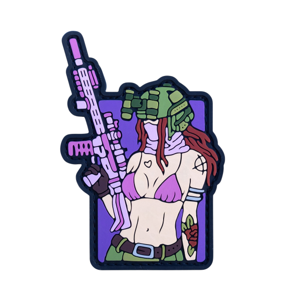 ПВХ патч (шеврон) "Tactical girl рожева"
