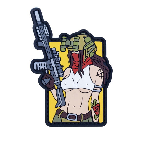 PVC patch (chevron) “Tactical girl yellow”