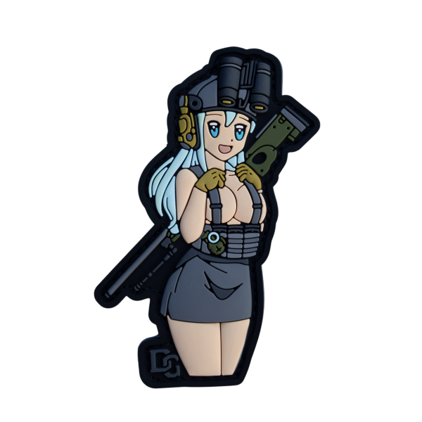 ПВХ Патч (шеврон) "Anime Girl with AWP"