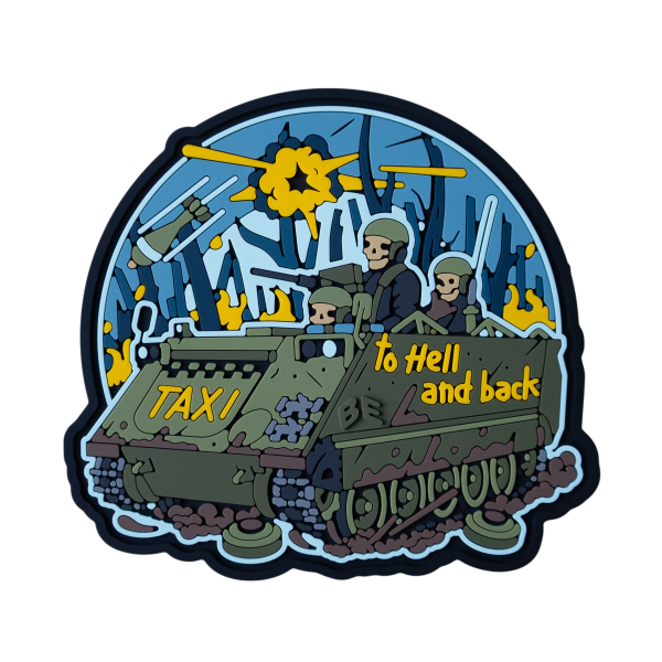 ПВХ Патч (шеврон) "Taxi to hell and back"