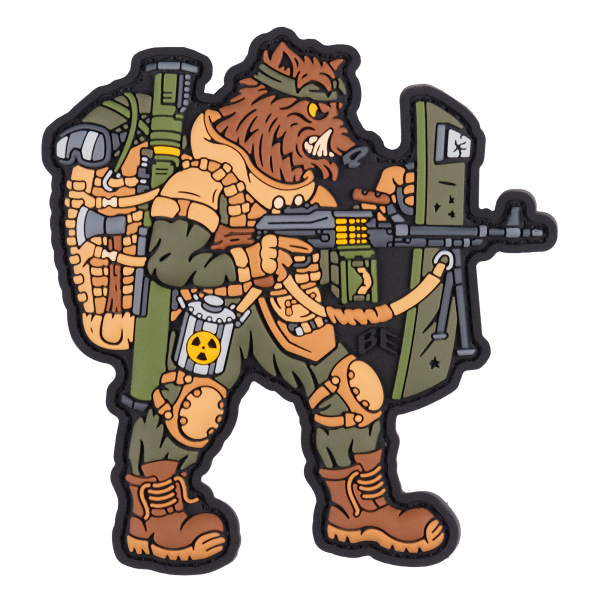3D ПВХ Патч (шеврон) "Tactical Wild Boar"