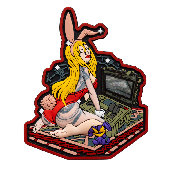 ПВХ патч (шеврон) "CYBER BUNNY"