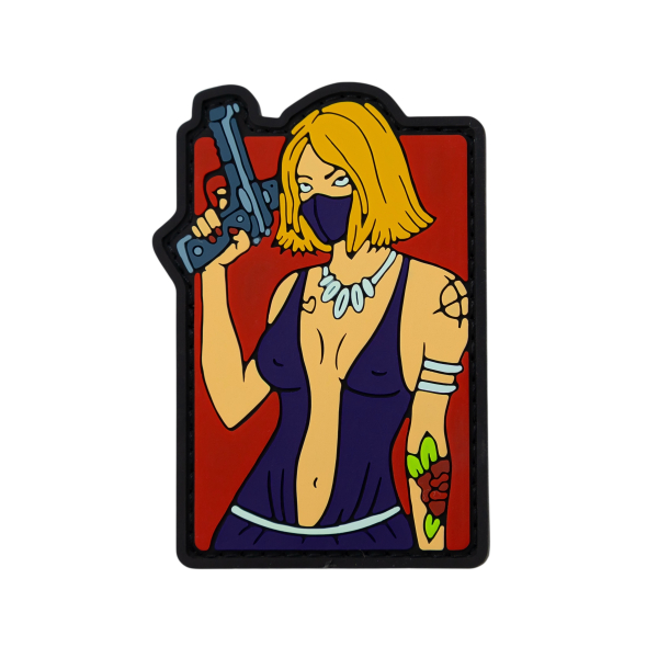 ПВХ патч (шеврон) "Tactical girl handgun"