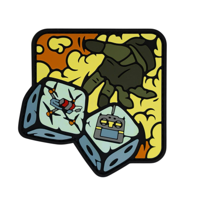 ПВХ патч (шеврон) "Кості Дим"