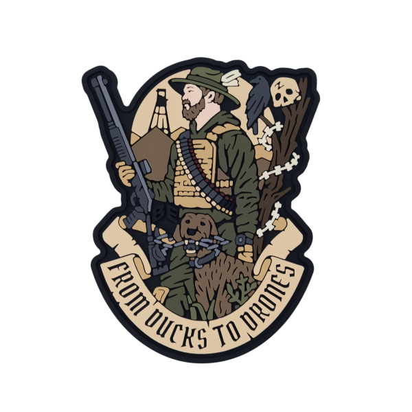 ПВХ Патч (шеврон) "From ducks to drones"