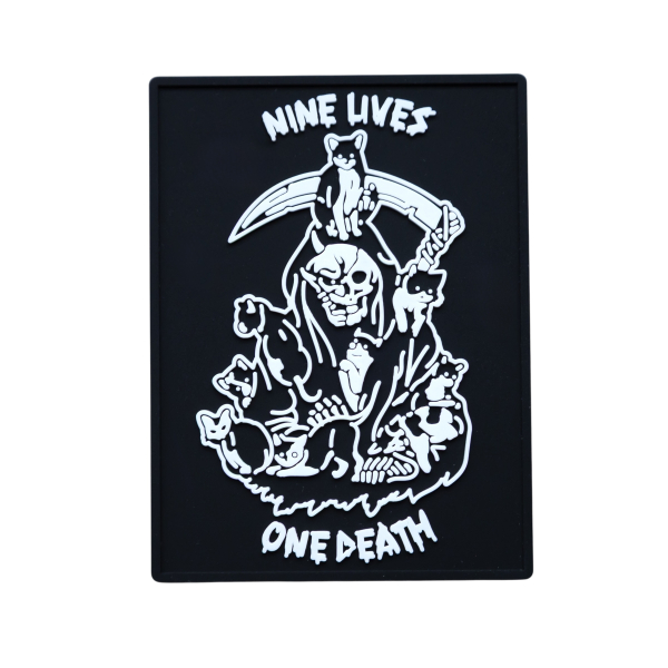 PVC Patch (chevron) “Nine lives one death”