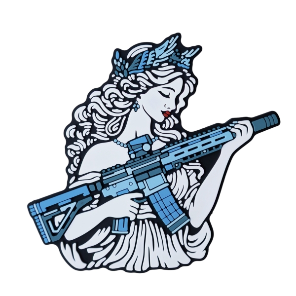 PVC Patch (chevron) "Athena blue"
