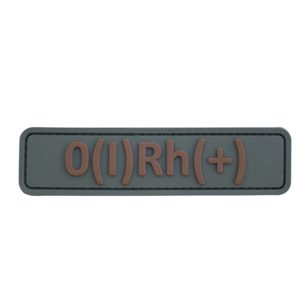 ПВХ патч (шеврон) "Група крові 1+" Олива