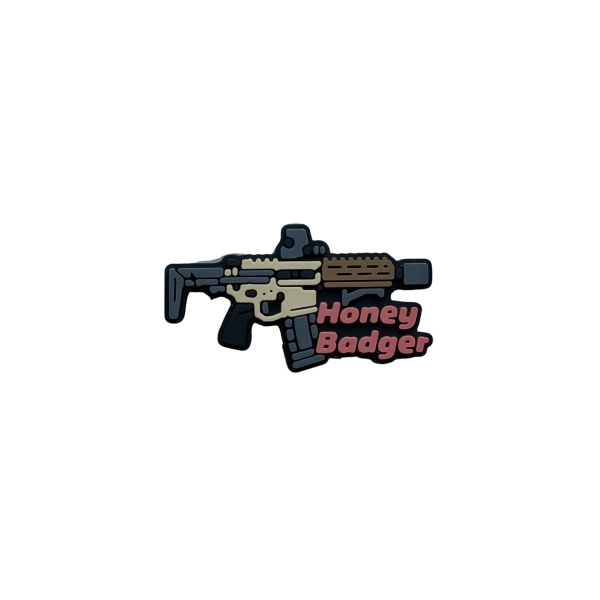Міні ПВХ патч (шеврон) «Honey Badger»