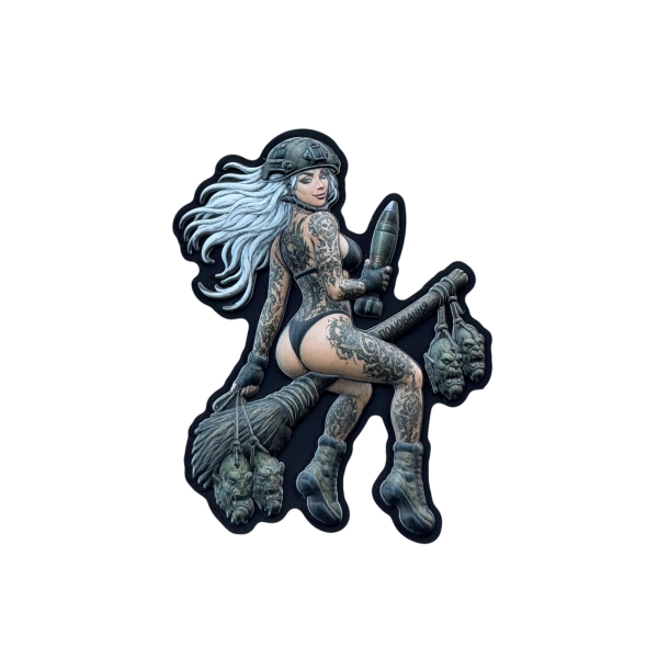 ПВХ Патч (шеврон) “Tactical girl - Witch”